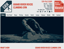 Tablet Screenshot of grandriverrocks.com